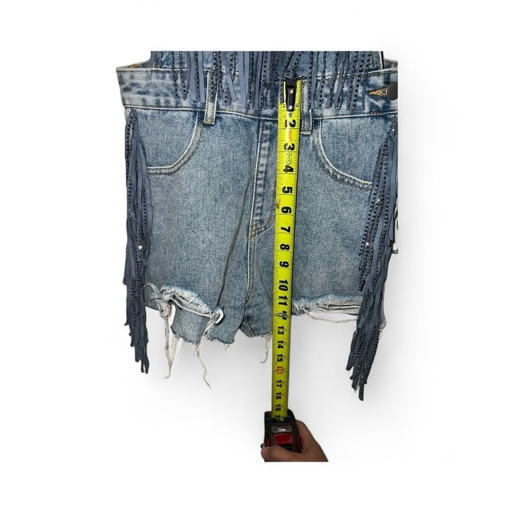 Blue B Collection Distressed Denim Overalls - Picture 3 of 10